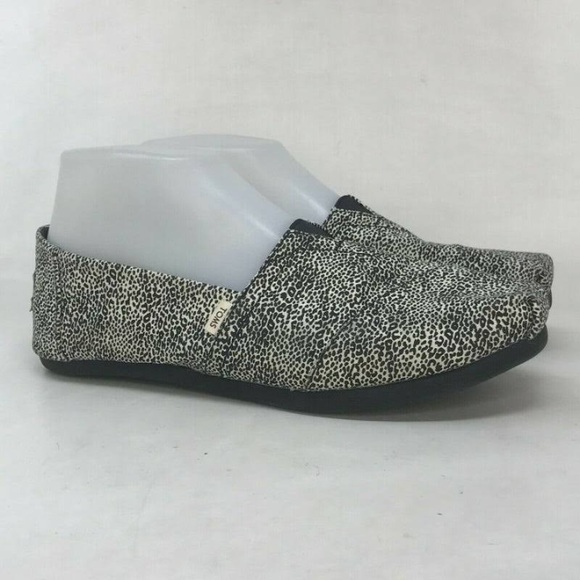 NWT Toms Leopard Spotty Dot Flat Shoes size 7.5 - Picture 3 of 3